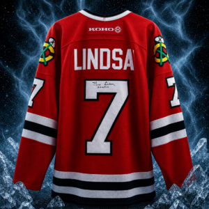 Ted Lindsay Chicago Blackhawks Autographed Red Jersey