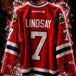 Ted Lindsay Chicago Blackhawks Red Jersey