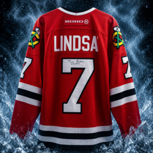 Ted Lindsay Chicago Blackhawks Autographed Red Jersey