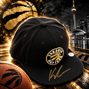 Kyle Lowry Signed Toronto Raptors OVO Gold Logo Mitchell & Ness Baseball Cap