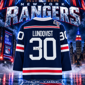 Henrik Lundqvist New York Rangers Autographed Mitchell & Ness 2018 Winter Classic Replica Jersey