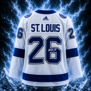 Martin St. Louis Tampa Bay Lightning Autographed White adidas Jersey