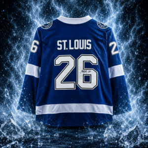 Martin St. Louis Tampa Bay Lightning Autographed Blue Fanatics Breakaway Jersey