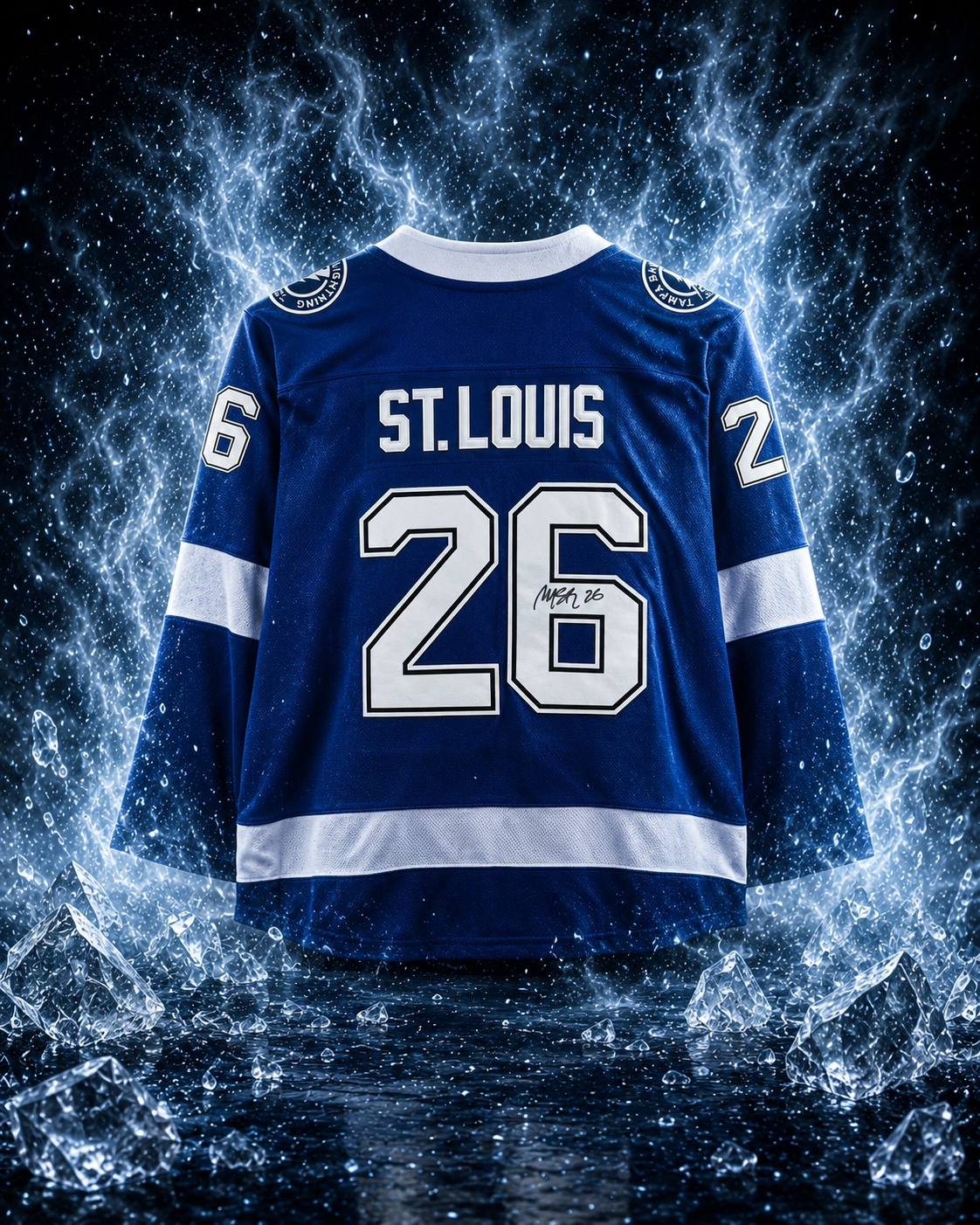 Martin St. Louis Tampa Bay Lightning Autographed Blue Fanatics Breakaway Jersey