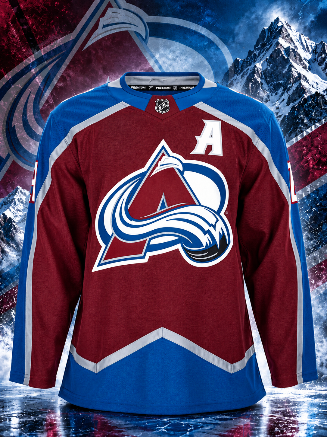 Nathan Mackinnon Colorado Avalanche Autographed Fanatics On Ice Authentic Jersey - Image 2