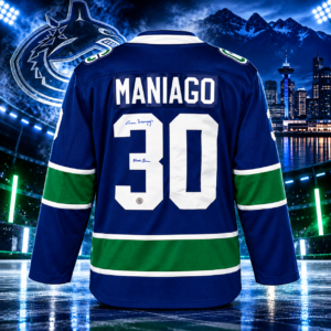 Cesare Maniago Autographed Vancouver Canucks Fanatics Breakaway Jersey