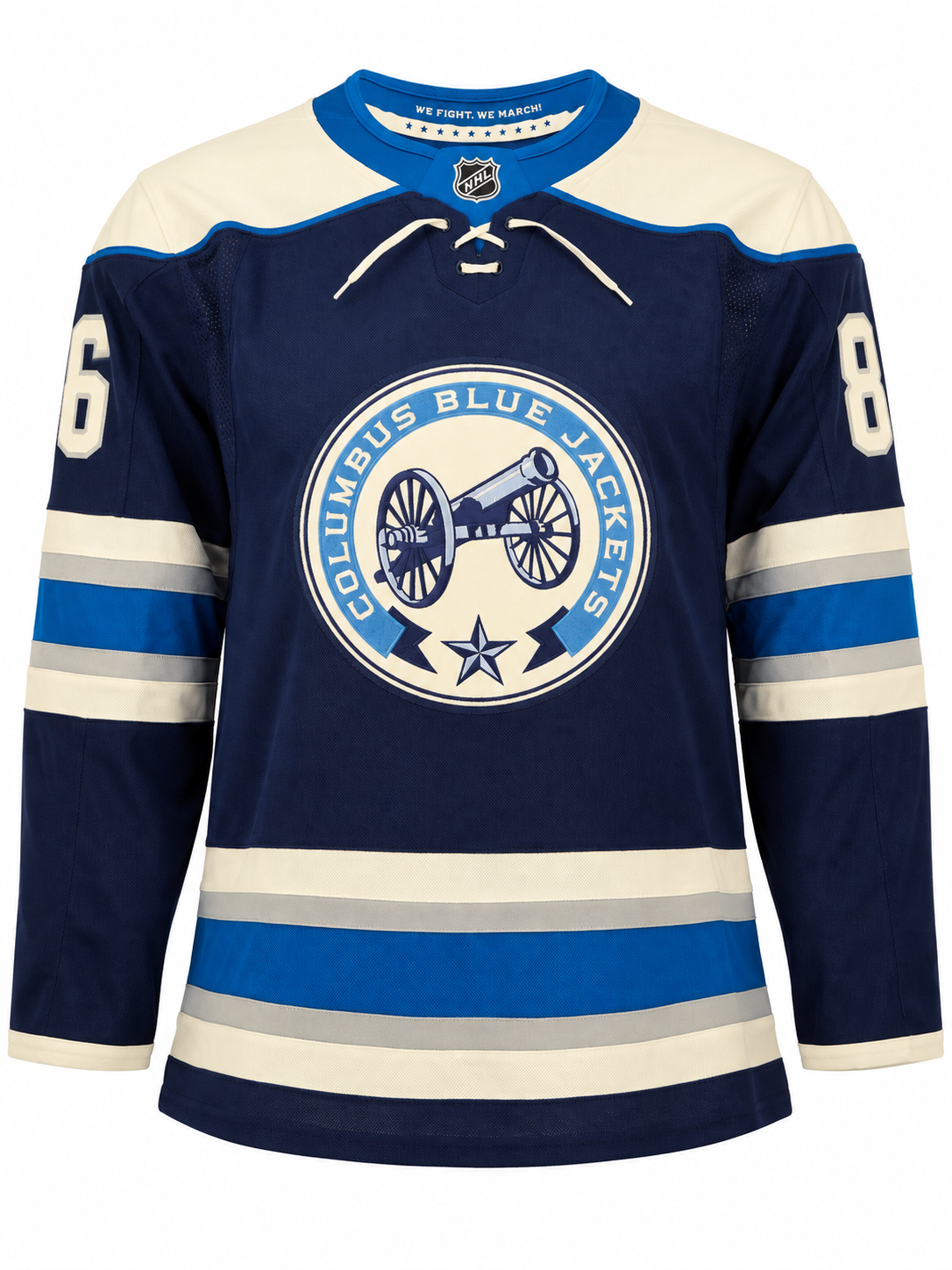Kirill Marchenko Columbus Blue Jackets Autographed Alt Cannon Fanatics Premium Jersey - Image 3