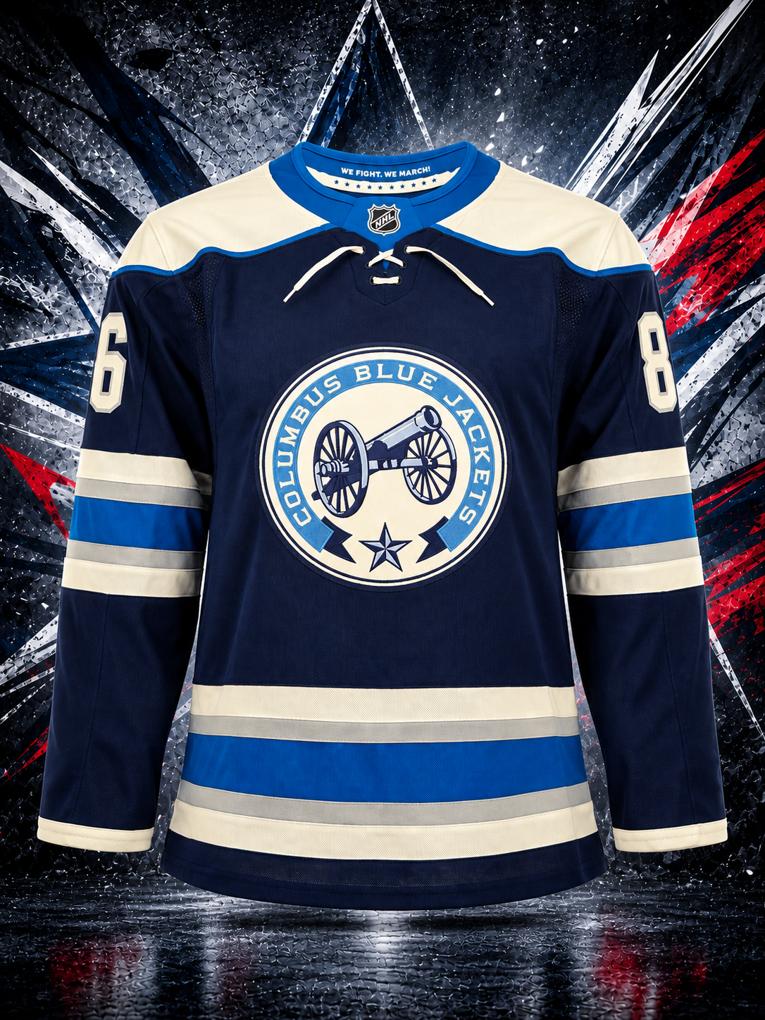 Kirill Marchenko Columbus Blue Jackets Autographed Alt Cannon Fanatics Premium Jersey - Image 2