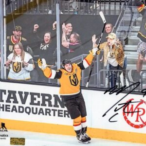Mitch Marner Vegas Golden Knights Autographed Hands in The Air 8x10 Photo