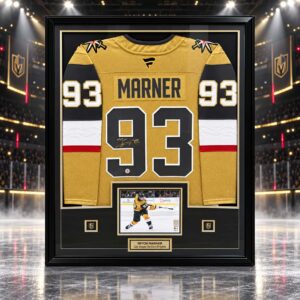 Mirch Marner Vegas Golden Knights Framed Gold Fanatics Jersey