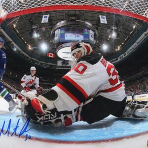 Martin Brodeur New Jersey Devils Making A Save Autographed 8x10 Photo