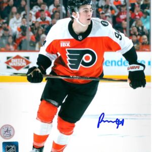 Porter Martone Autographed Philadelphia Flyers Game Action 8x10 Photo