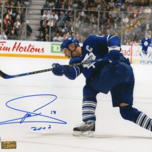 Mats Sundin Toronto Maple Leafs Shooting-The-Puck Autographed 8x10 Photo