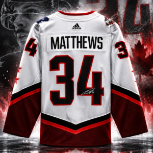 Auston Matthews White Toronto Maple Leafs Autographed 2022 NHL All-Star Game Adidas Authentic Jersey