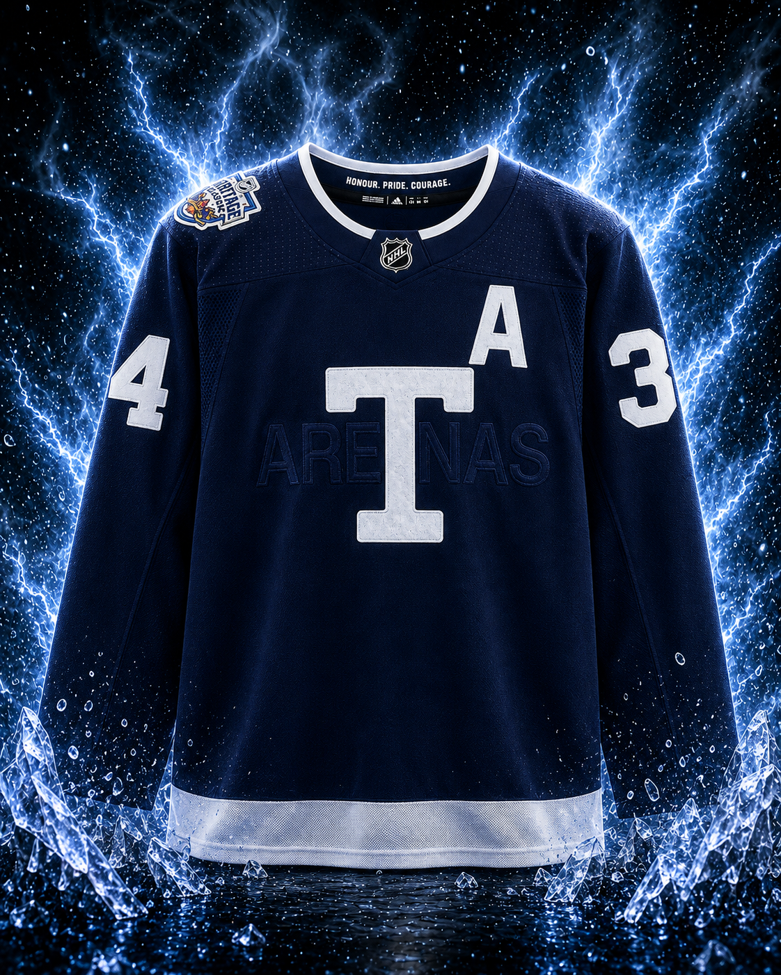 Auston Matthews Navy Toronto Maple Leafs Autographed 2022 Heritage Classic adidas Authentic Jersey - Image 2