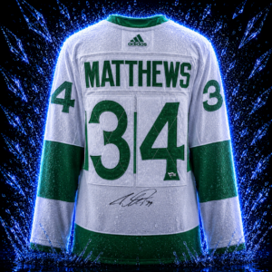 Auston Matthews Toronto Maple Leafs Autographed Green Toronto St. Pats Adidas Authentic Jersey