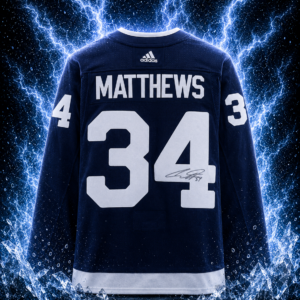 Auston Matthews Navy Toronto Maple Leafs Autographed 2022 Heritage Classic adidas Authentic Jersey
