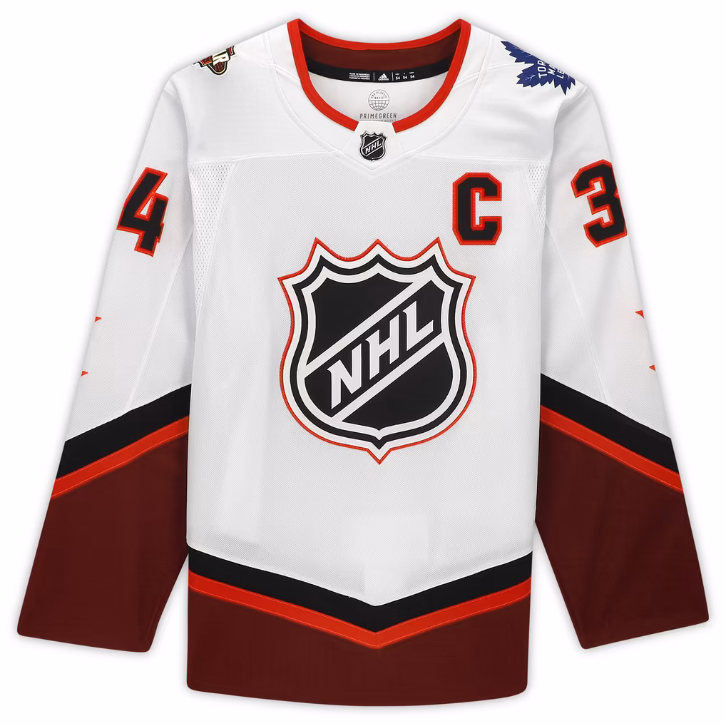Auston Matthews White Toronto Maple Leafs Autographed 2022 NHL All-Star Game Adidas Authentic Jersey - Image 3