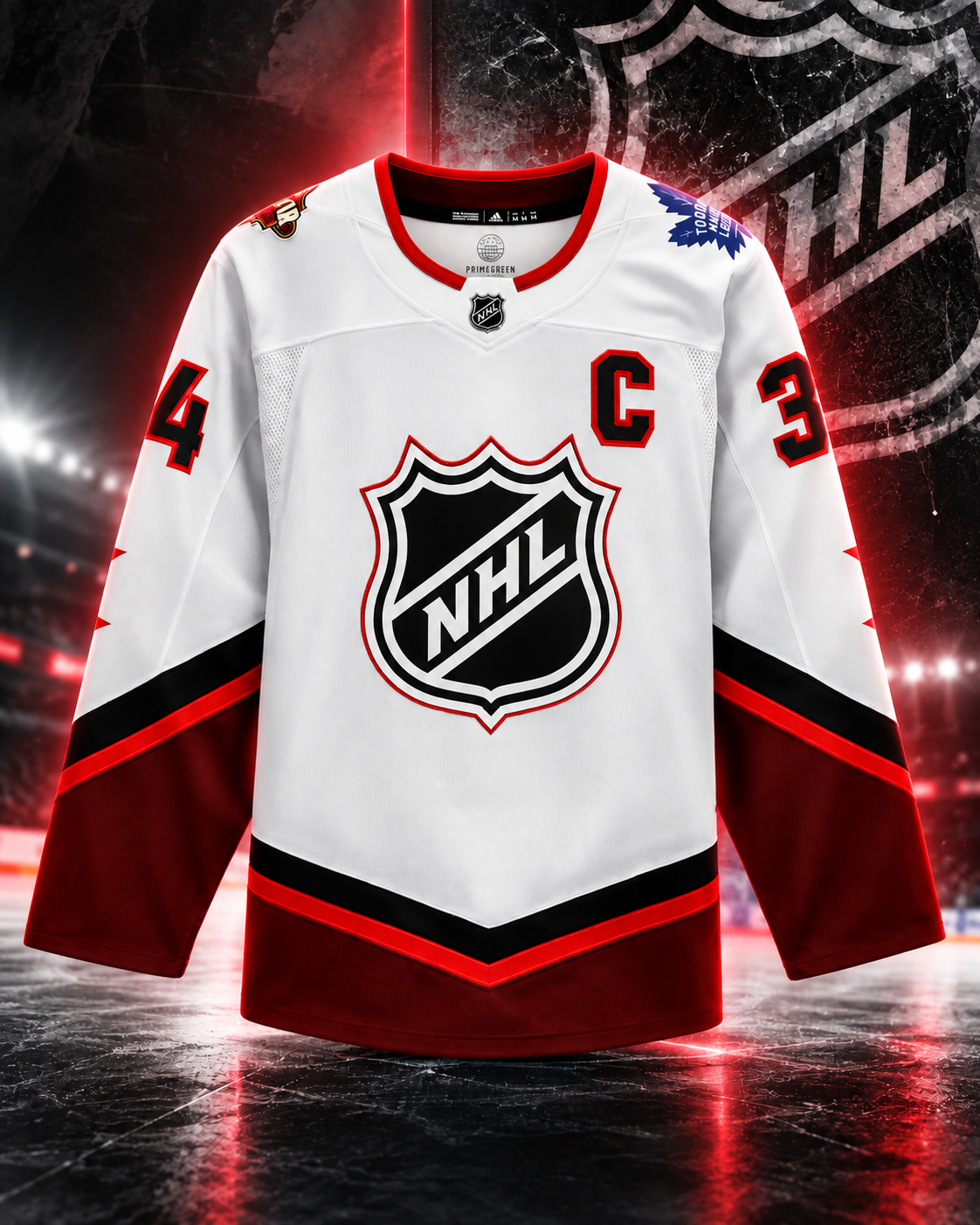 Auston Matthews White Toronto Maple Leafs Autographed 2022 NHL All-Star Game Adidas Authentic Jersey - Image 2