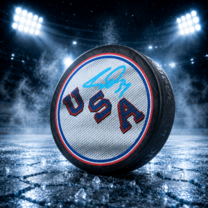 Auston Matthews Team USA Autographed 2026 Winter Olympics Hockey Puck