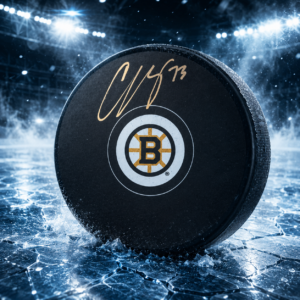Charlie McAvoy Boston Bruins Autographed Hockey Puck - Signed in Gold