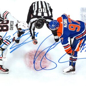 Connor McDavid & Connor Bedard Autographed 8x10 Photo