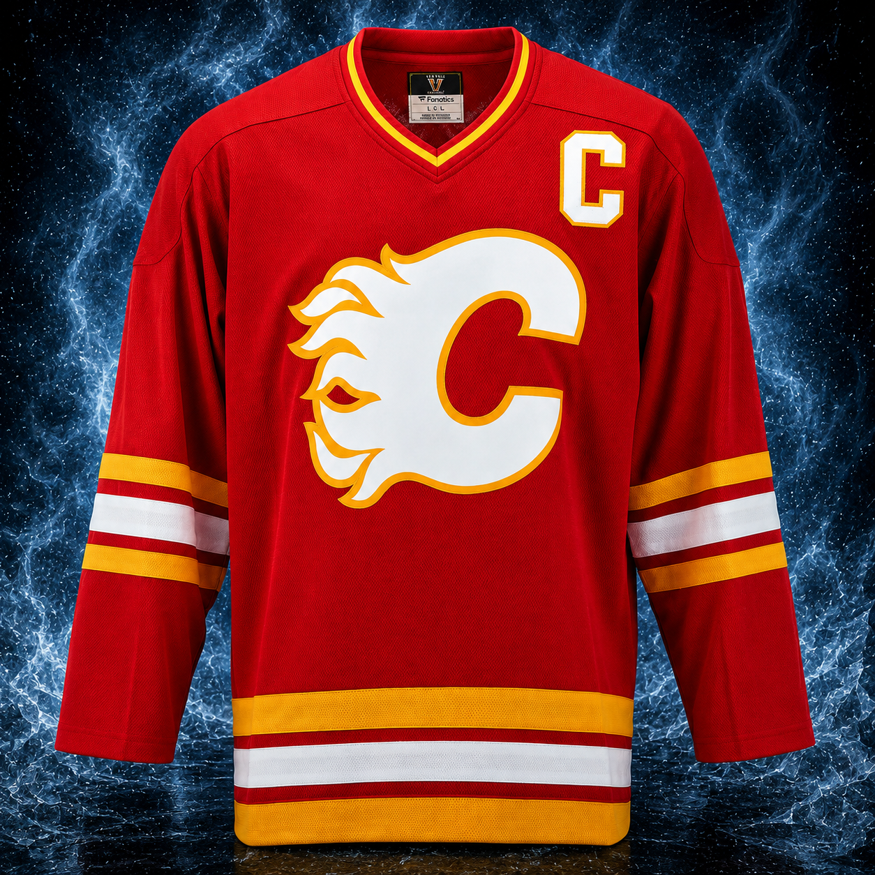 Lanny McDonald Calgary Flames Autographed Fanatics Throwback Jersey - Image 2