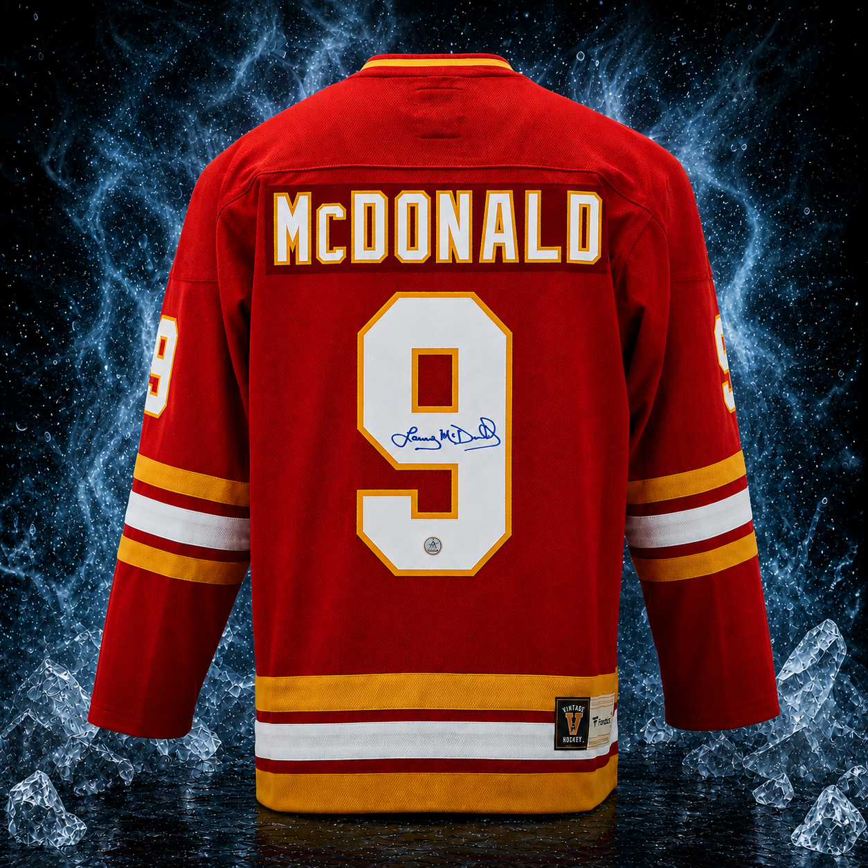 Lanny McDonald Calgary Flames Autographed Fanatics Throwback Jersey