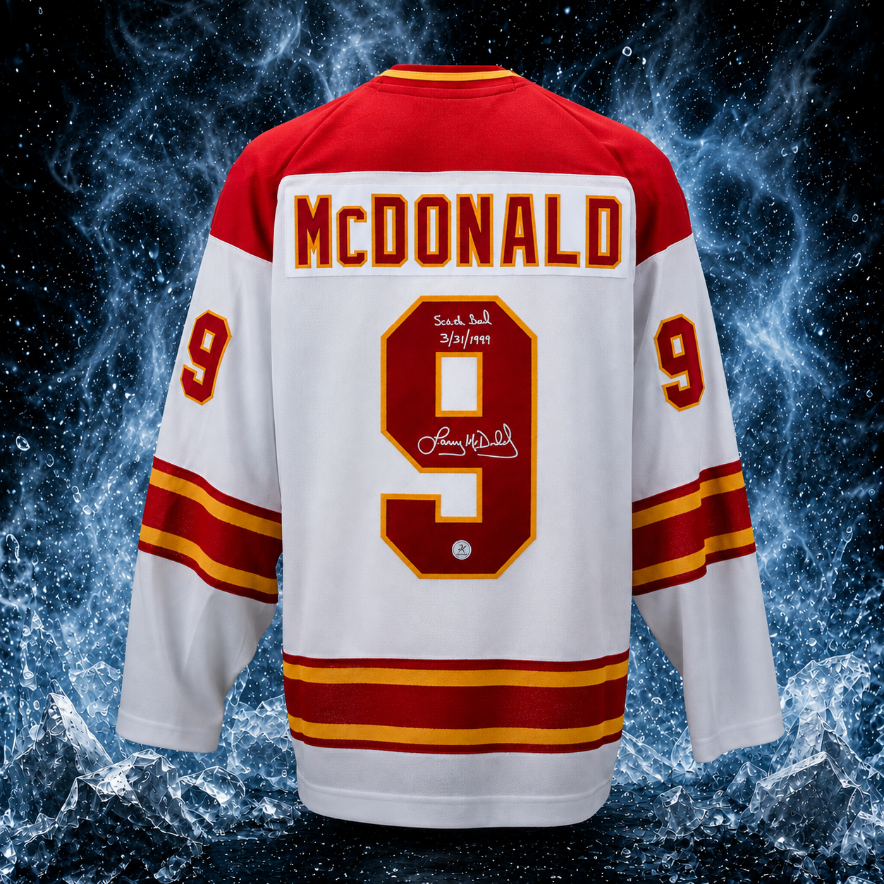 Lanny McDonald Calgary Flames Autographed Fanatics Throwback Jersey