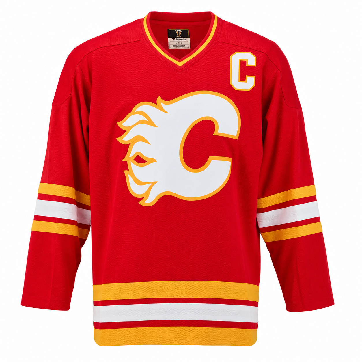 Lanny McDonald Calgary Flames Autographed Fanatics Throwback Jersey - Image 4