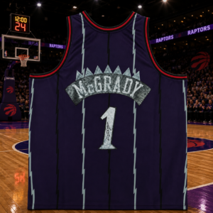 Tracy McGrady Toronto Raptors Autographed Purple Mitchell & Ness 75th Anniversary Swingman Jersey