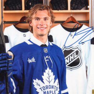 Gavin McKenna Toronto Maple Leafs Autographed Draft Day 8x10 Photo