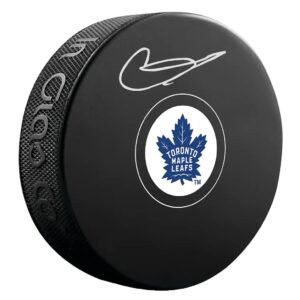 Gavin McKenna Toronto Maple Leafs Autographed Hockey Puck