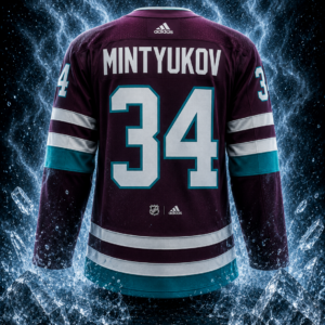 Pavel Mintyukov Anaheim Ducks Signed & Dated 1st Goal adidas Jersey #/34