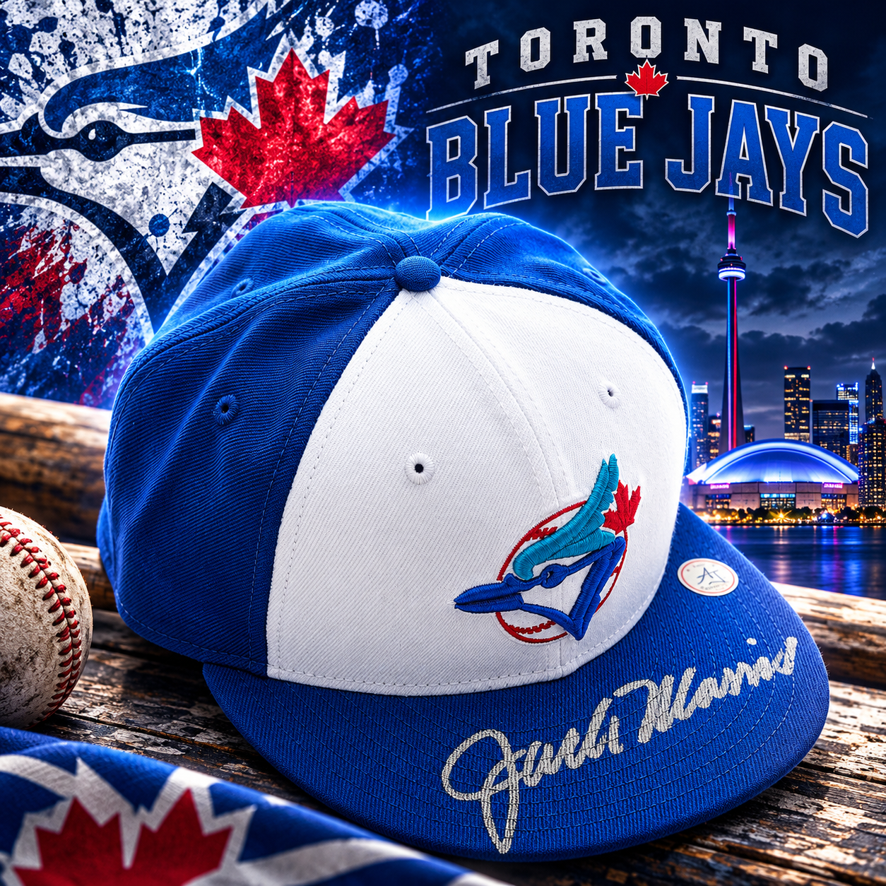 Jack Morris Signed Toronto Blue Jays Authentic Throwback New Era Baseball Cap