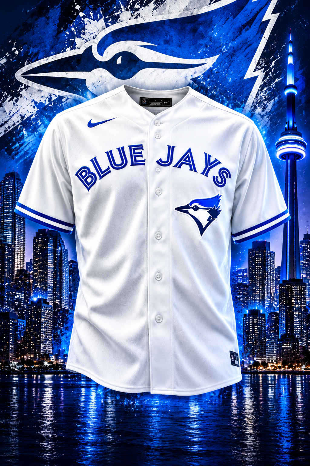 Jack Morris Autographed Toronto Blue Jays White Nike Baseball Jersey - Image 2