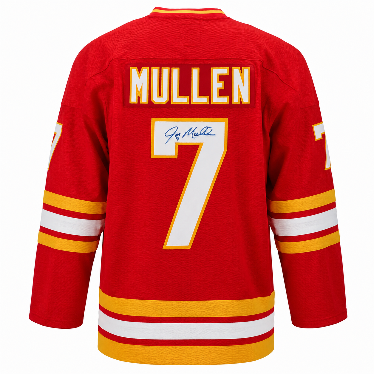 Joe Mullen Calgary Flames Autographed Fanatics Throwback Jersey - Image 3