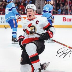 Brady Tkachuk Ottawa Senators Scored A Goal Pose Autographed 8x10 Photo