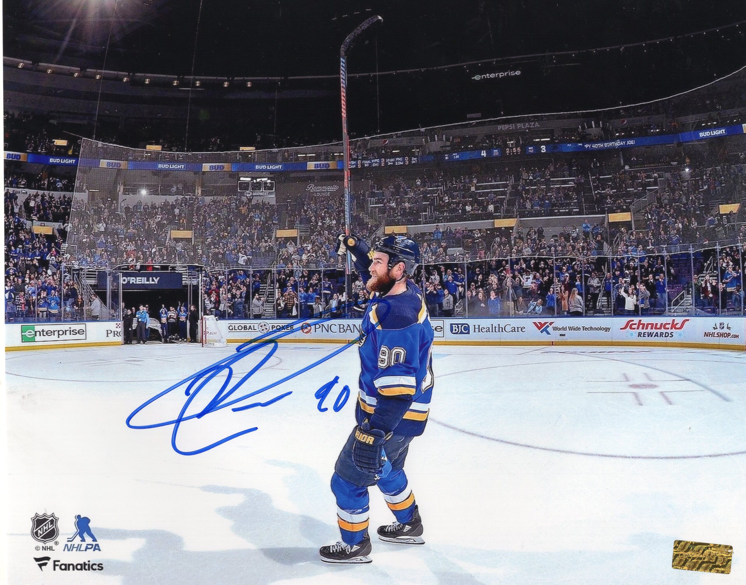 Ryan O'Reilly St.Louis Blues Saluting The Fans Autographed 8x10 Photo