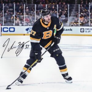 Patrice Bergeron Boston Bruins Classic Black Jersey Autographed 8x10 Photo