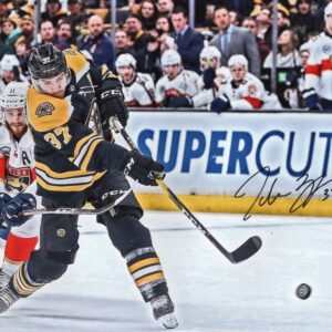 Patrice Bergeron Boston Bruins Shooting Pose Autographed 8x10 Photo