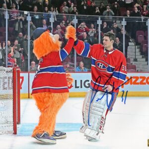 Carey Price Montreal Canadiens High Fiving Youpii Autographd 8x10 Photo