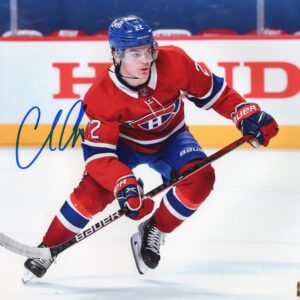 Cole Caufield Montreal Canadians Skating Hard Autographed 8x10 Photo