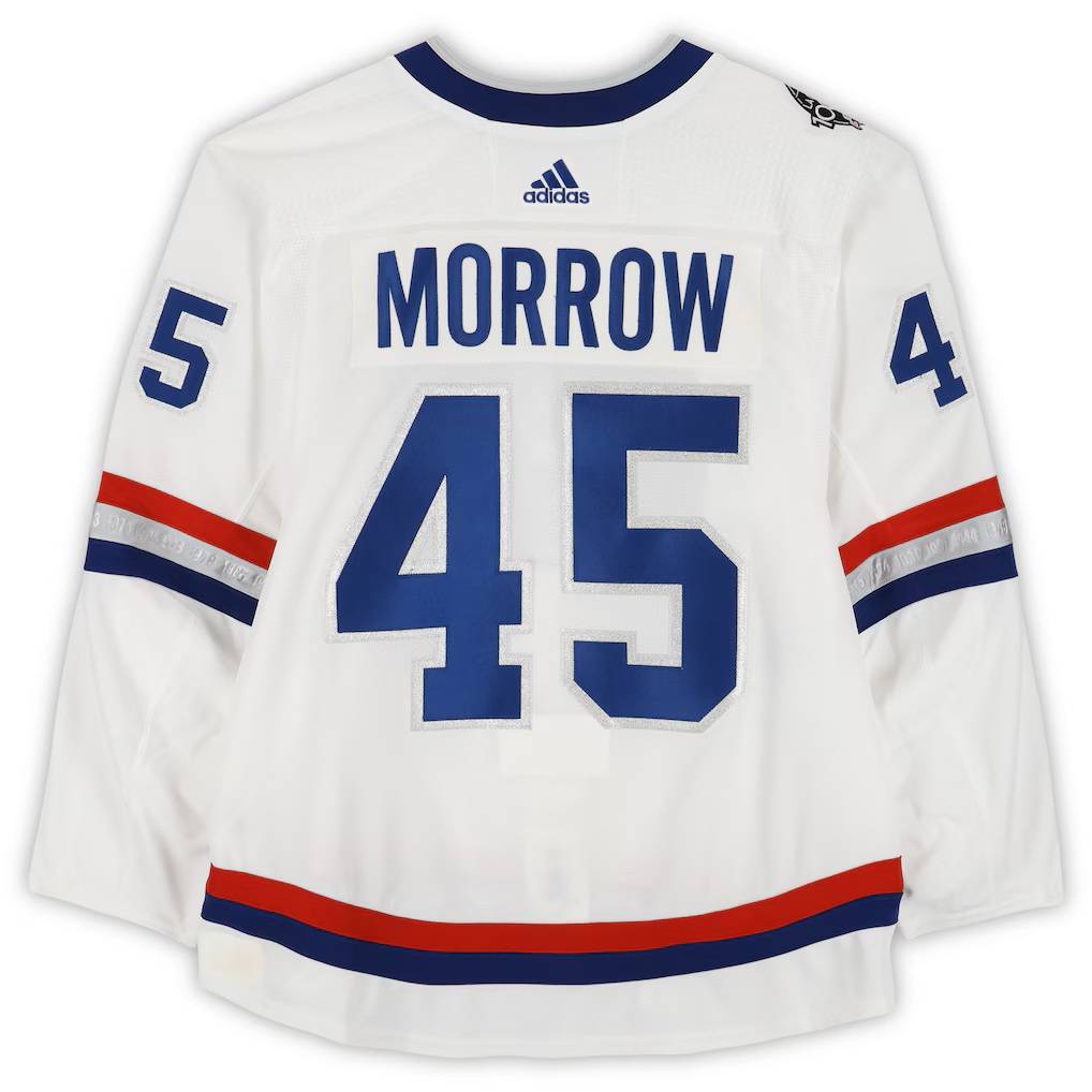 Joe Morrow Montreal Canadiens Player-Issued #45 White adidas Jersey vs. Ottawa Senators on December 16, 2017 - NHL 100 Classic