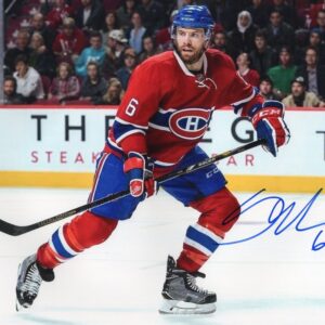 Shea Weber Montreal Canadiens Classic Red Jersey Autographed 8x10 Photo
