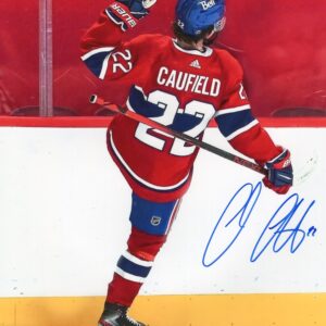 Cole Caufield Montreal Canadiens Celebrating A Goal Autographed 8x10 Photo