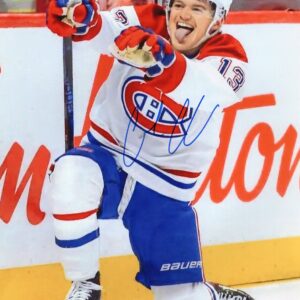 Cole Caufield Montreal Canadiens Goal Celebration Autographed 8x10 Photo