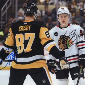Sidney Crosby & Connor Bedard Autographed 8x10 Photo