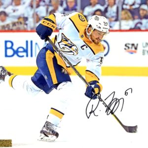 Roman Josi Nashville Predators Hard Slapshot Autographed 8x10 Photo