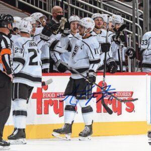 Anze Kopitar Los Angeles Kings White Jersey Autographed 8x10 Photo
